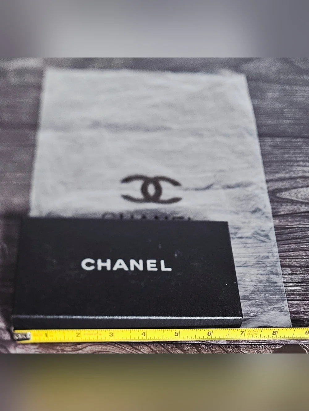 NEW Chanel Black Gift Box Set Foam Insert Booklet Bag Jewelry Wallet Storage